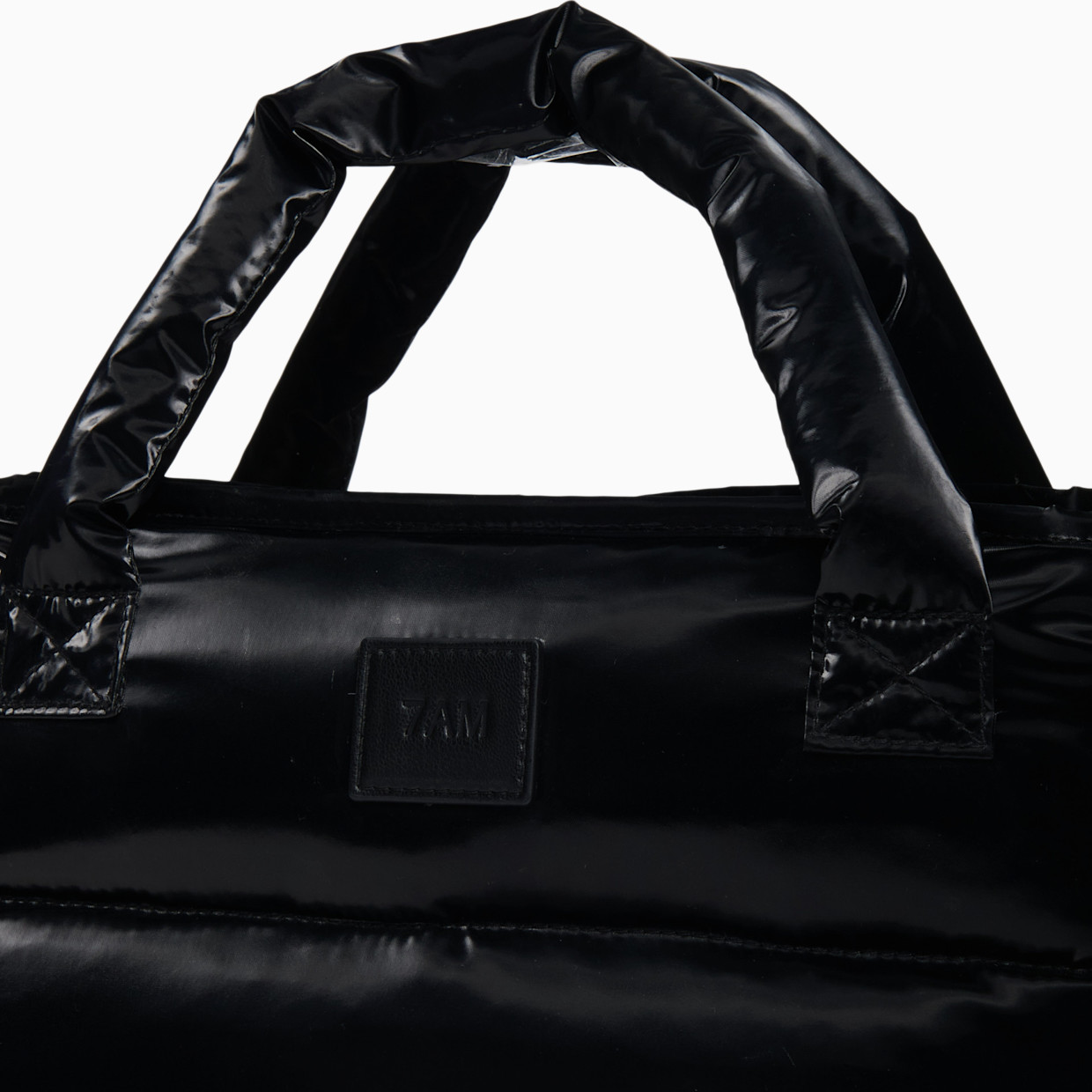 7AM Enfant Stroller Organizer - Black Liquid Shine.