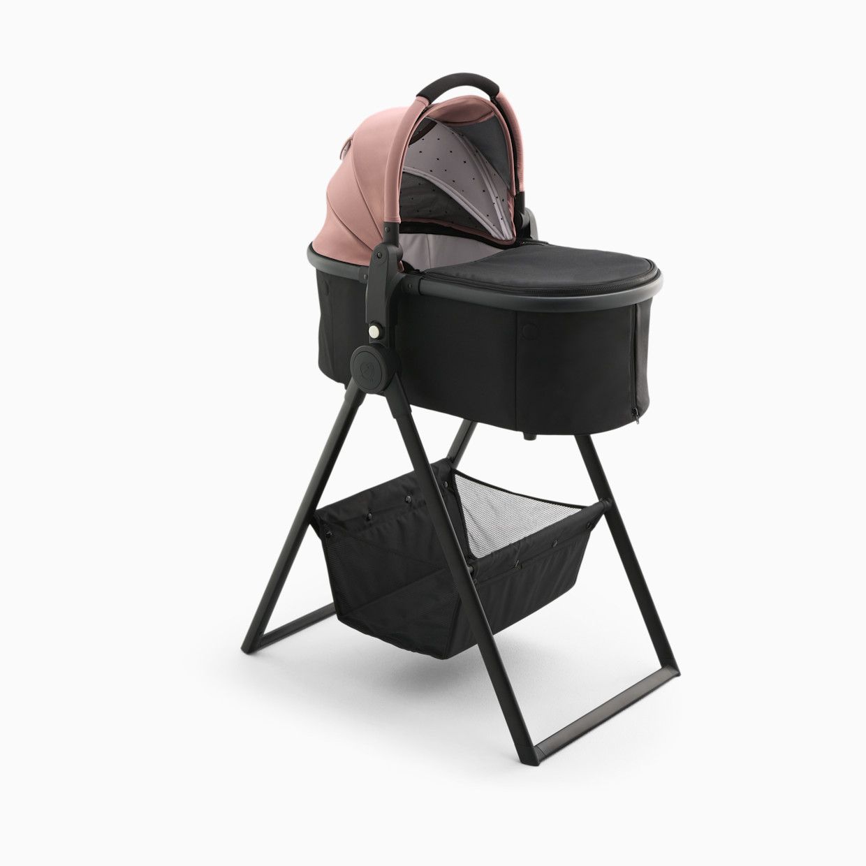 Mockingbird Bassinet 3.0 + Bassinet Stand Bundle - Rose.