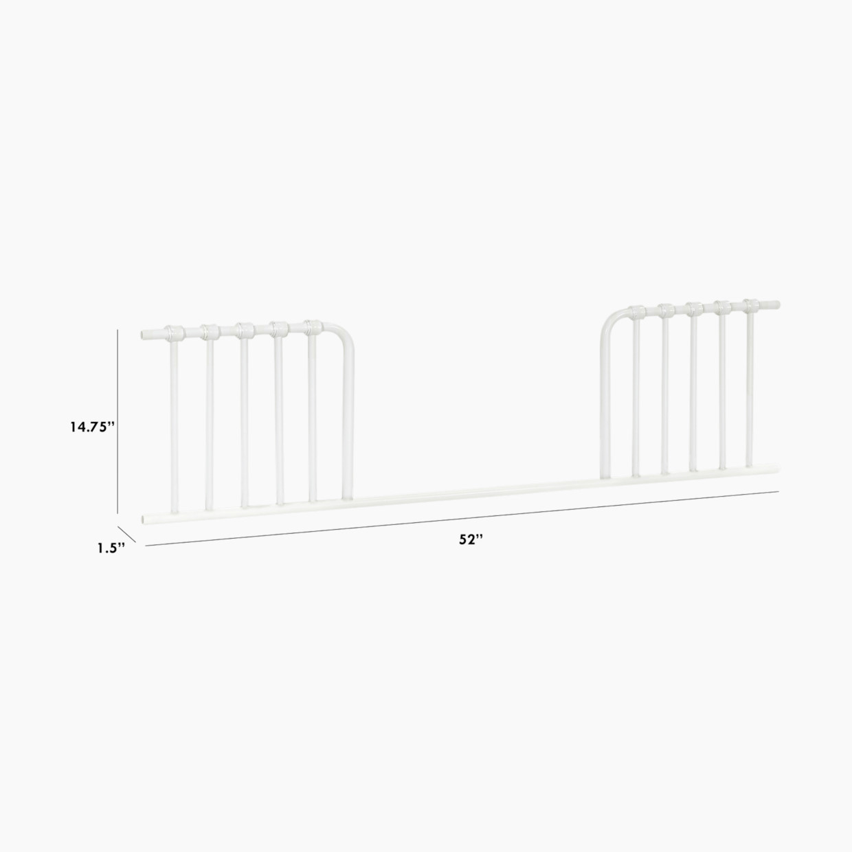 Namesake Abigail-Winston Toddler Bed Conversion Kit - Washed White.