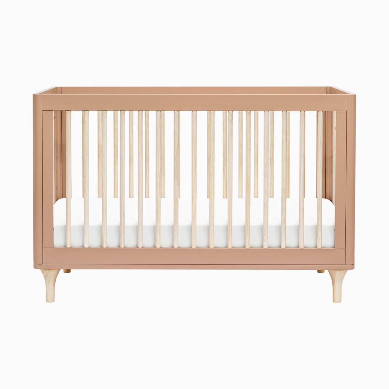 babyletto Lolly 3-in-1 Convertible Crib with Toddler Bed Conversion Kit - Canyon/Washed Natural.