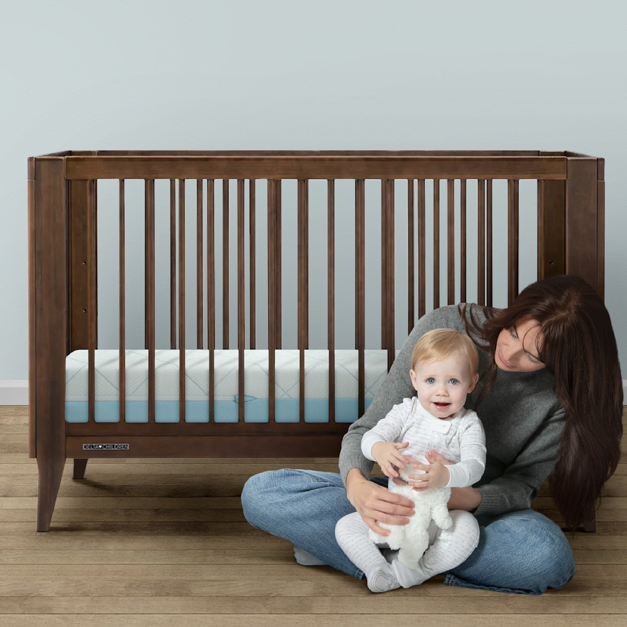 Delta Children Starlit Sky 2-Stage Crib and Toddler Mattress - Blue.