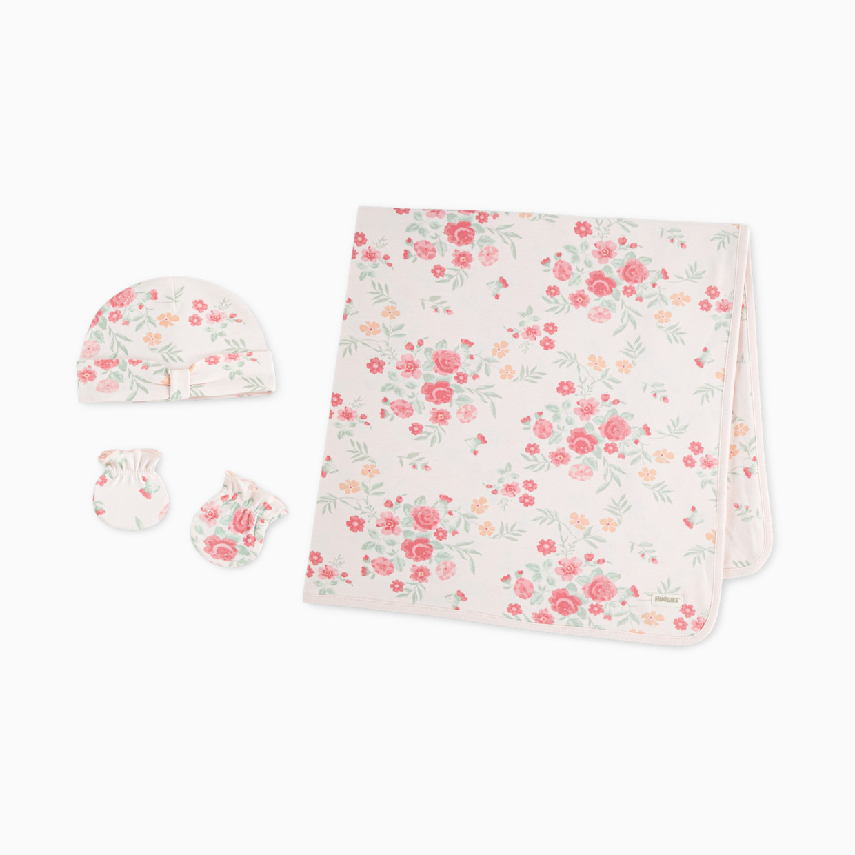 Huggies 3-Piece Receiving Blanket - Rosewater.