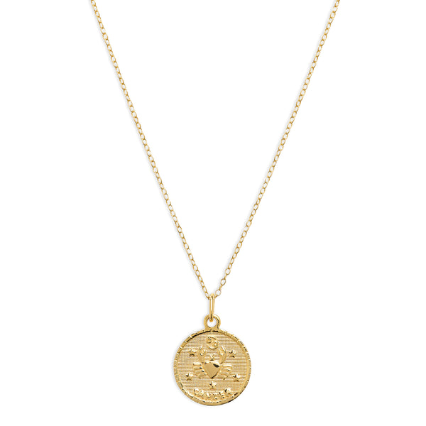 The M Jewelers Zodiac Sign Medal Necklae.
