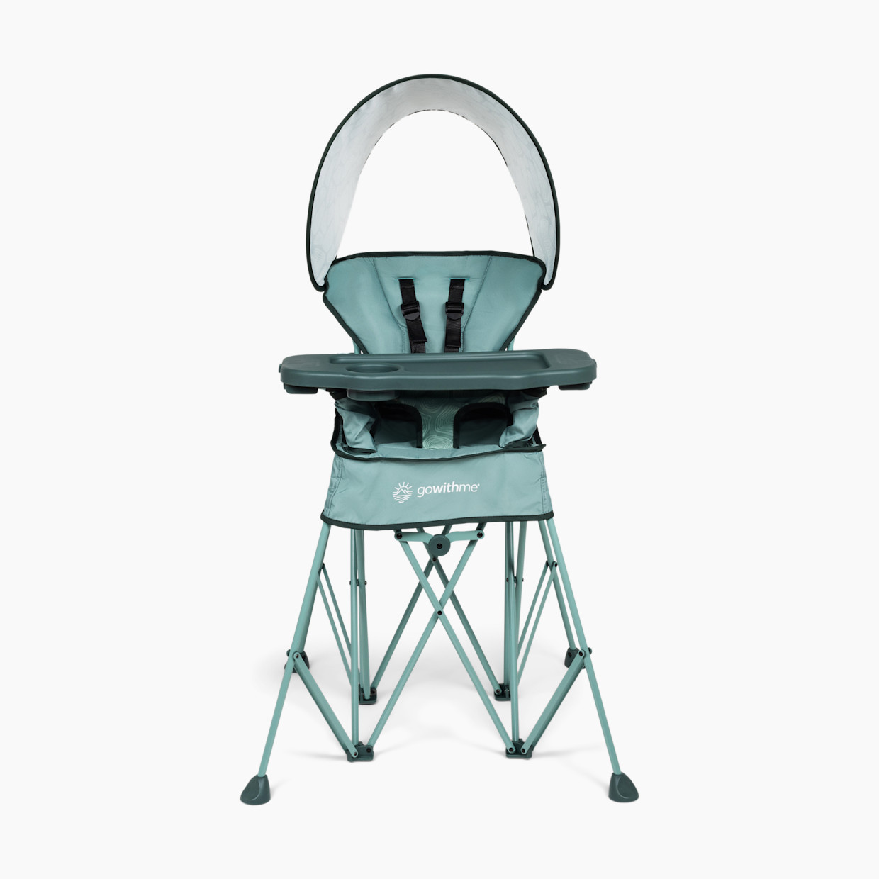 Baby Delight Go With Me Uplift Deluxe Portable High Chair With Canopy - Garden Green.