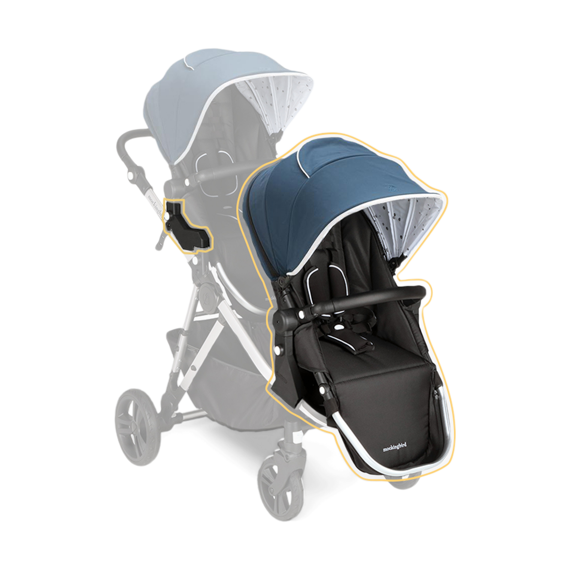 Thumbnail of Sea/Watercolor Canopy With Black Leather (2020)