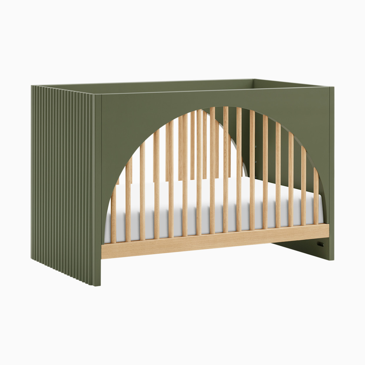 babyletto Moab 3-in-1 Convertible Crib - Olive/Ash.