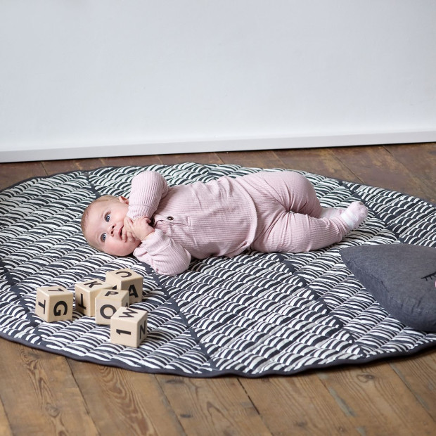 Toddlekind Quilted Cotton Reversible Playmat - Anchor.