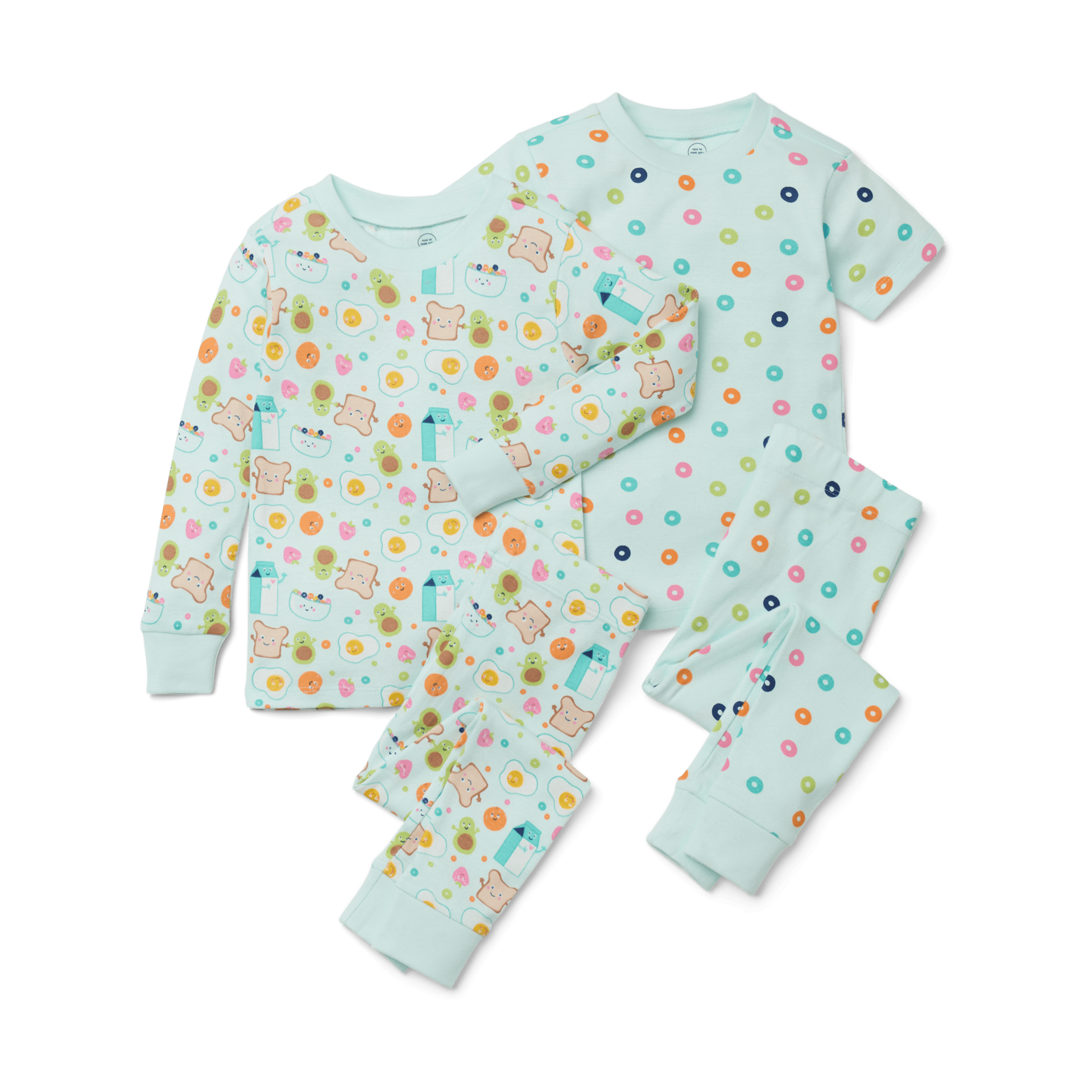 Small Story Pajamas Set 2 Pack - Happy Breakfast, 2 T.