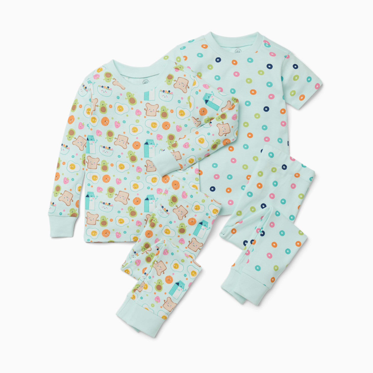 Small Story Pajamas Set 2 Pack - Happy Breakfast, 3 T.