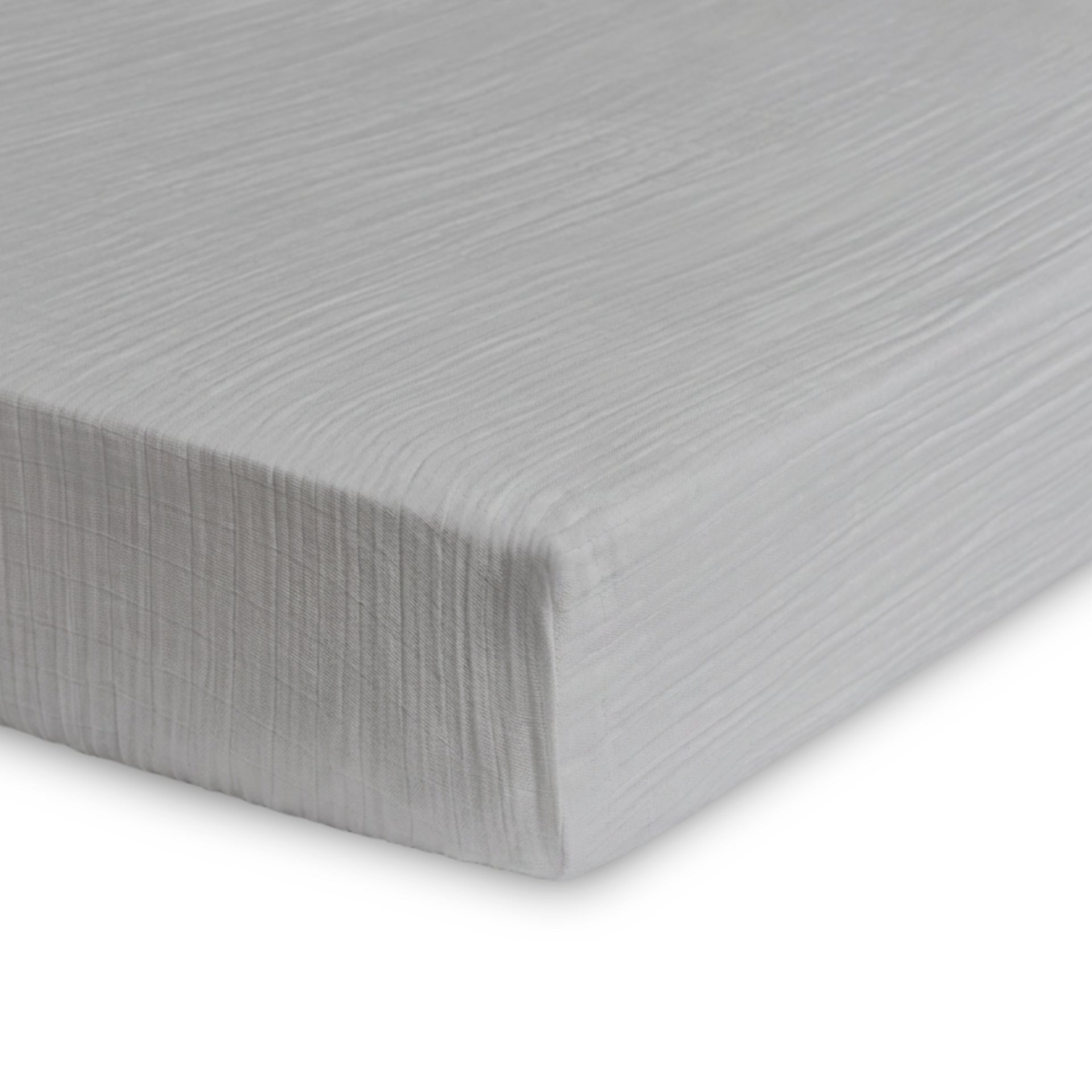 Soundly Organic Cotton Muslin Crib Sheet (2 Pack) - Grey/White.