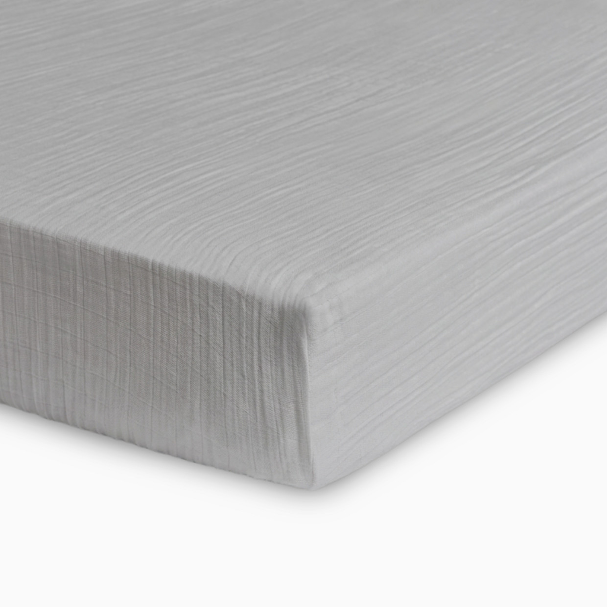 Soundly Organic Cotton Muslin Crib Sheet (2 Pack) - Grey/White.