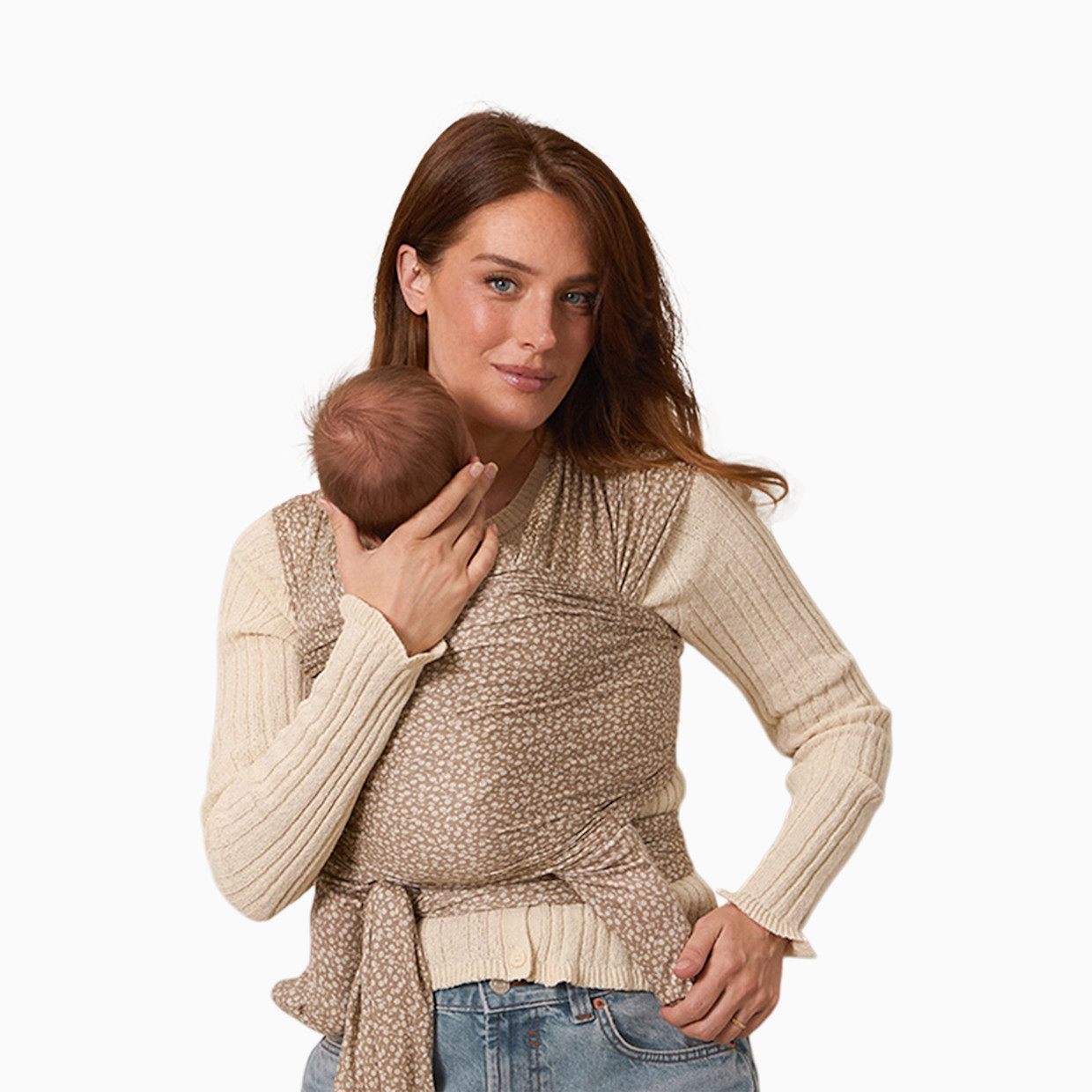 Solly Baby Wrap Carrier - Cream Floral.