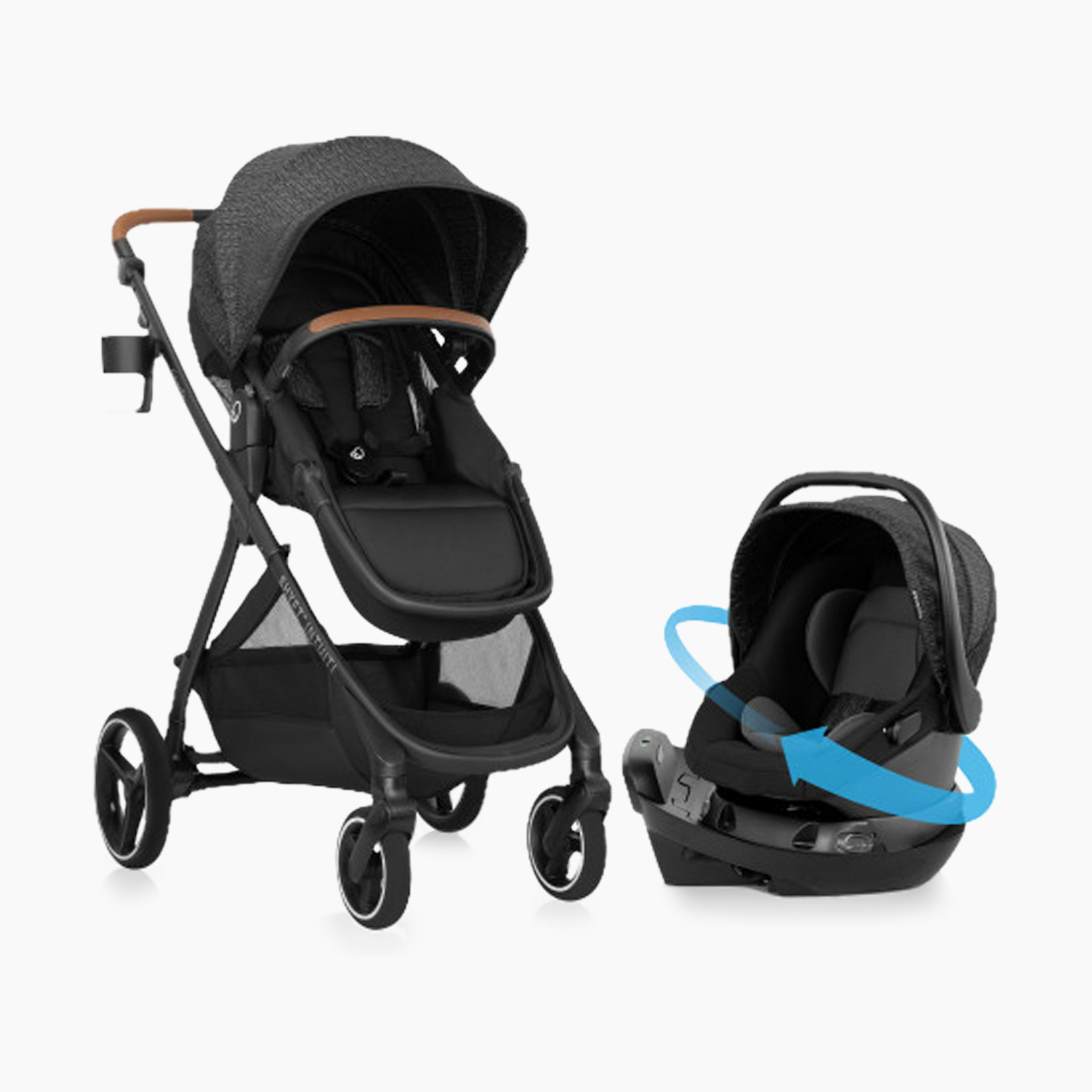 Evenflo Shyft Intuiti Travel System with Revolve180 LiteMax NXT