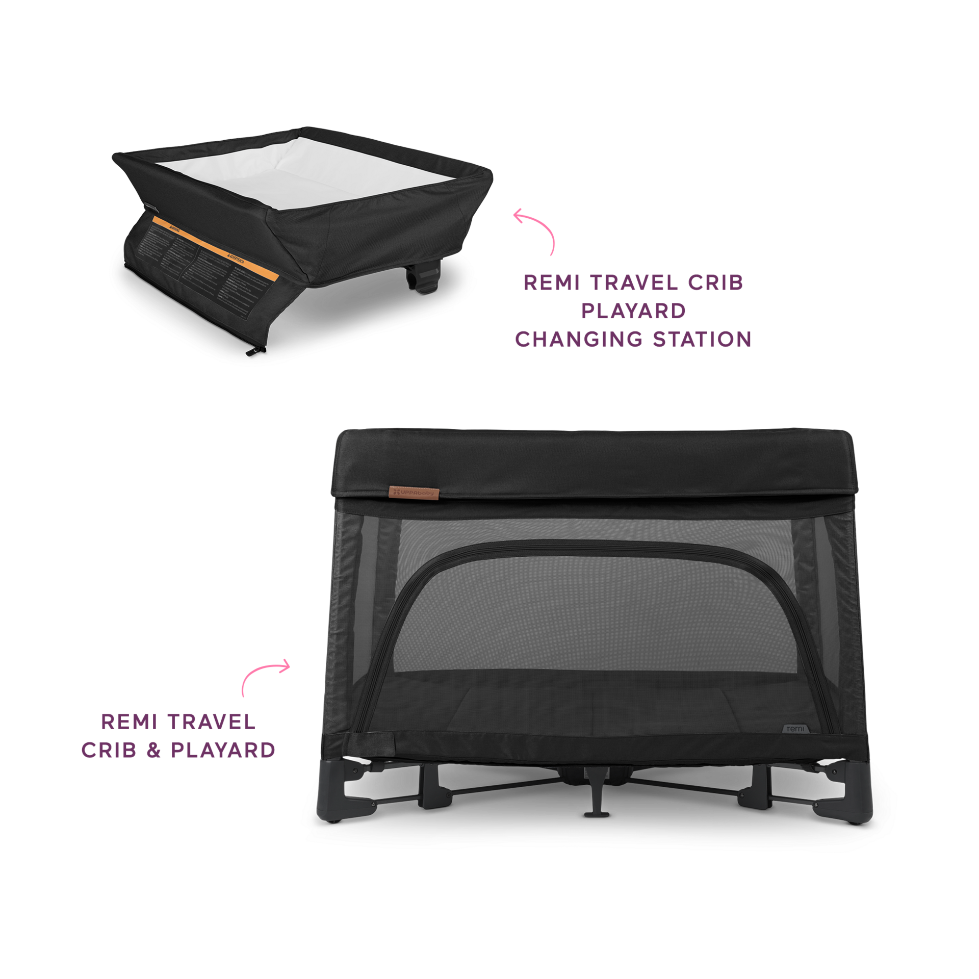 UPPAbaby Remi Travel Crib with Care Station - Jake.