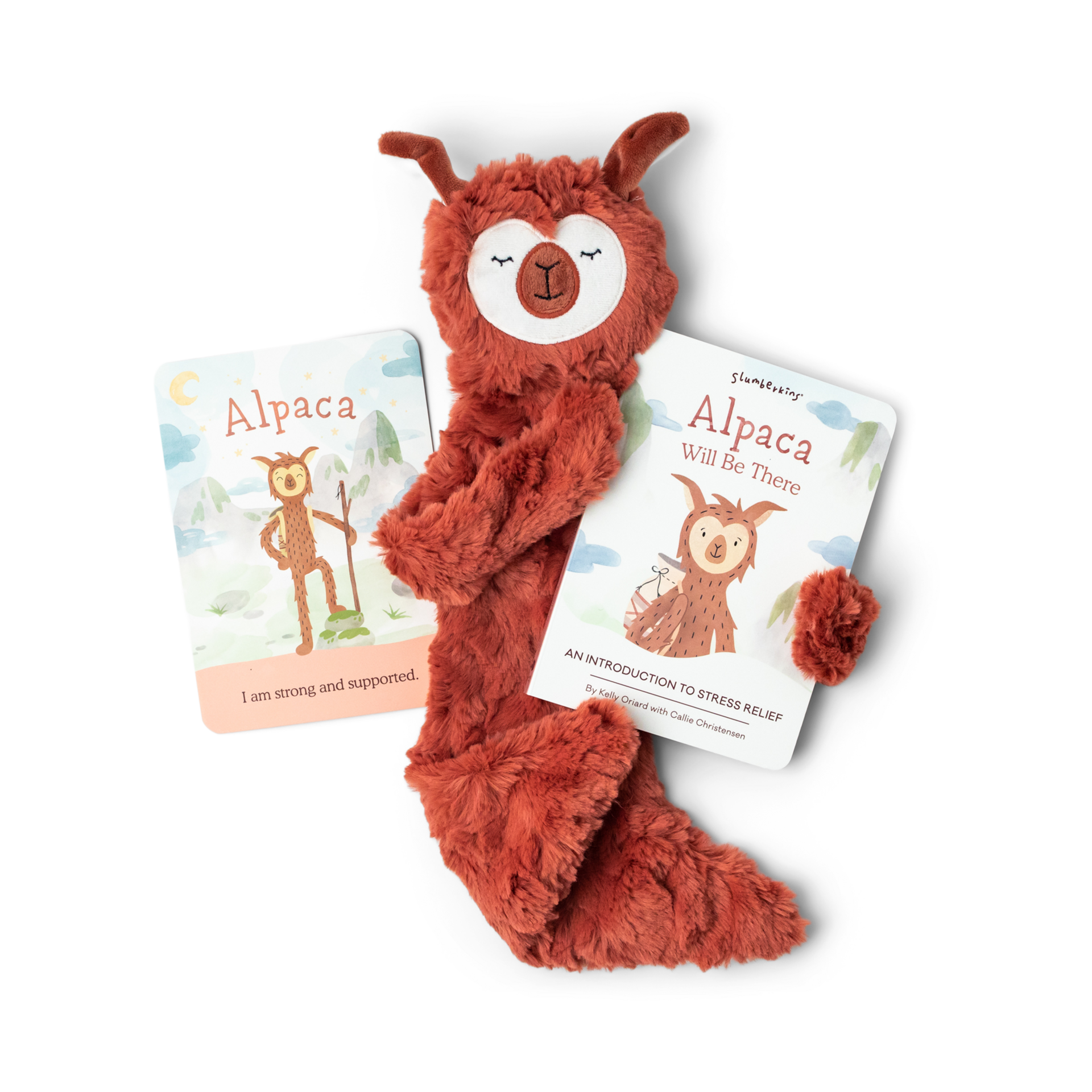 Slumberkins, Inc. Plush Snuggler & Book Bundle - Alpaca's Stress Relief (2023).