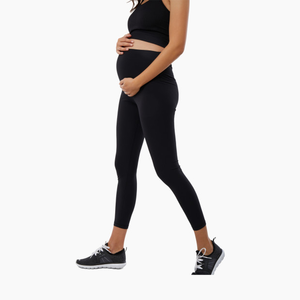 Postpartum Leggings - Black Compression Fabric – Ingrid+Isabel