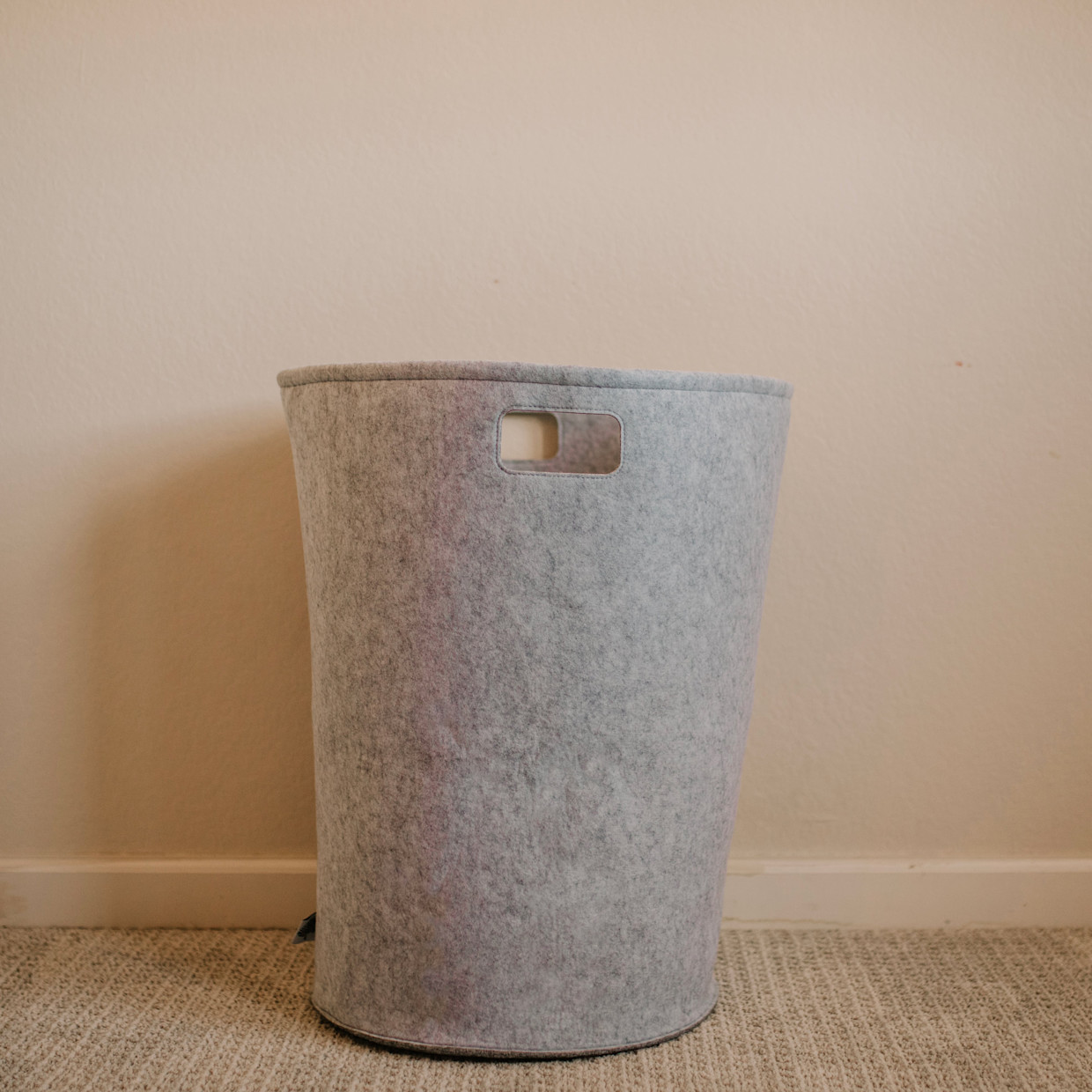 Parker Baby Co. Felt Laundry Hamper - Gray.