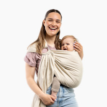 Boba Linen Ring Sling | Pampas Beige