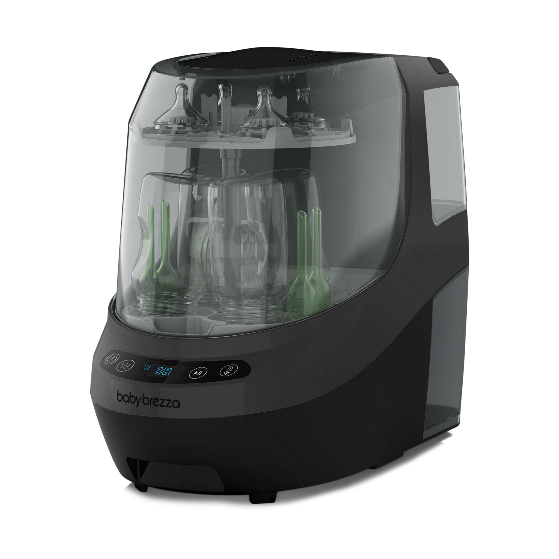 Baby Brezza Bottle Washer Pro - Baby Bottle Washer, Sterilizer + Dryer - All in One Machine Cleans Baby Essentials, Bottles + Pump Parts – Appliance Replaces Bottle Brushes & Drying Racks, Charcoal