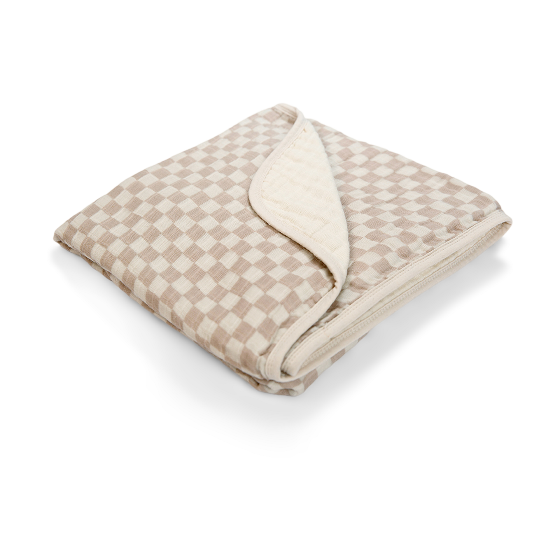 Itzy Ritzy Baby Blanket – Soft Cotton Muslin Multi-Use Blanket - Can Be Used as a Tummy Time Mat, Nursing Cover, Stroller Shade & More – Measures 30" x 40", Machine Washable (Checkerboard)