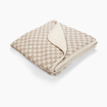 Itzy Ritzy Baby Blanket – Soft Cotton Muslin Multi-Use Blanket - Can Be Used as a Tummy Time Mat, Nursing Cover, Stroller Shade & More – Measures 30" x 40", Machine Washable (Checkerboard)