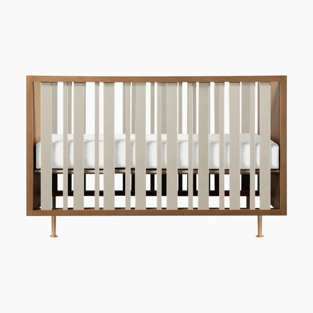 Nursery Works Novella 4-in-1 Convertible Crib - Stained Ash/Ivory.