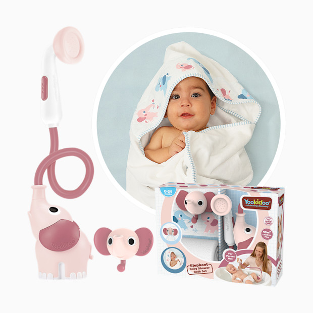 Yookidoo Elephant Baby Shower Bath Toy Set.