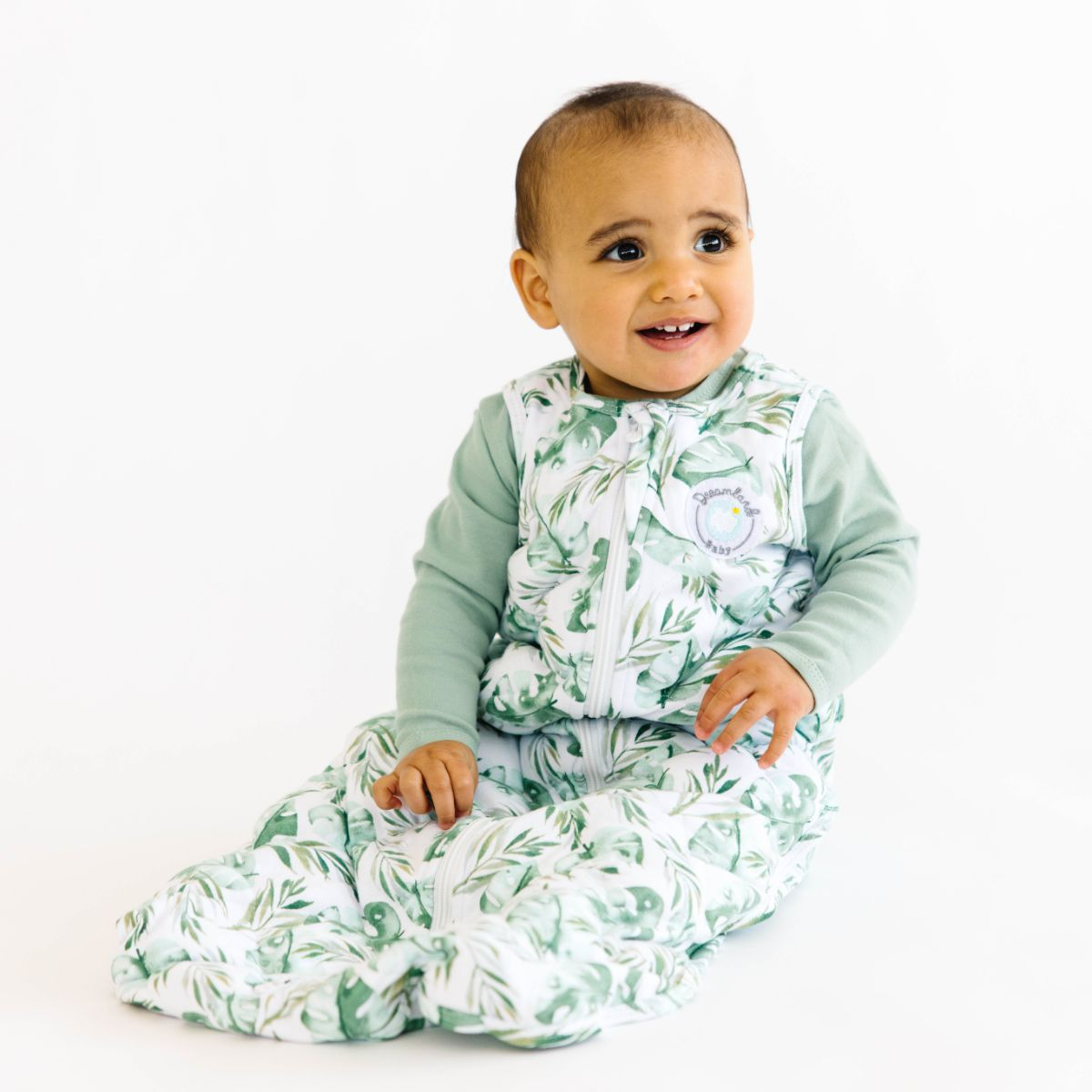 Dreamland Baby Babylist x Dreamland Baby Dream Weighted Sleep Sack Palm Leaf, 06 Months