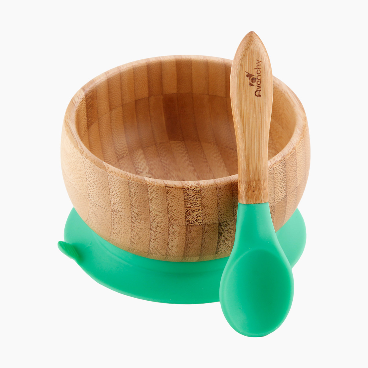 Avanchy  Bamboo Infant Spoons: Long handles for Parent-Led