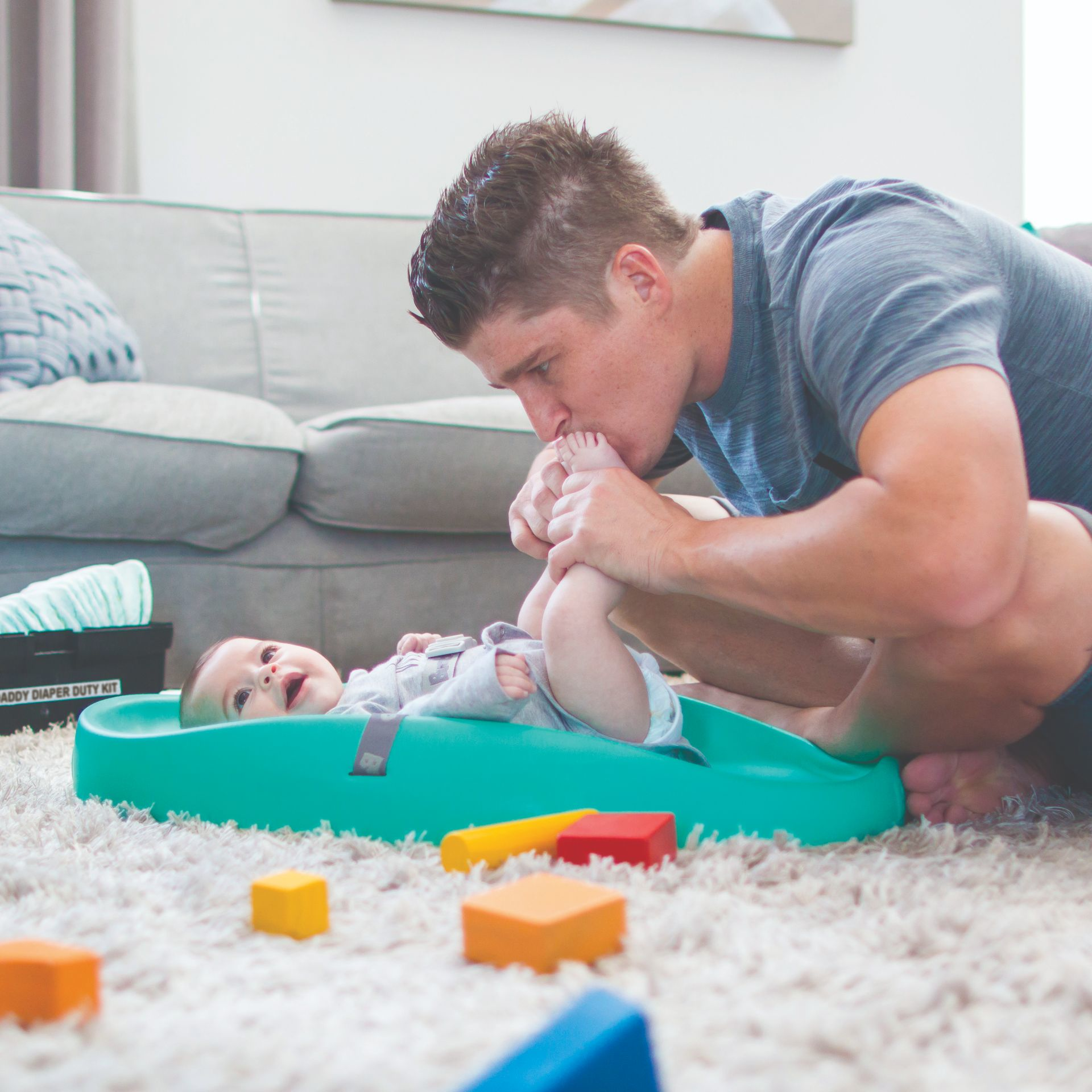 bumbo changing pad aqua