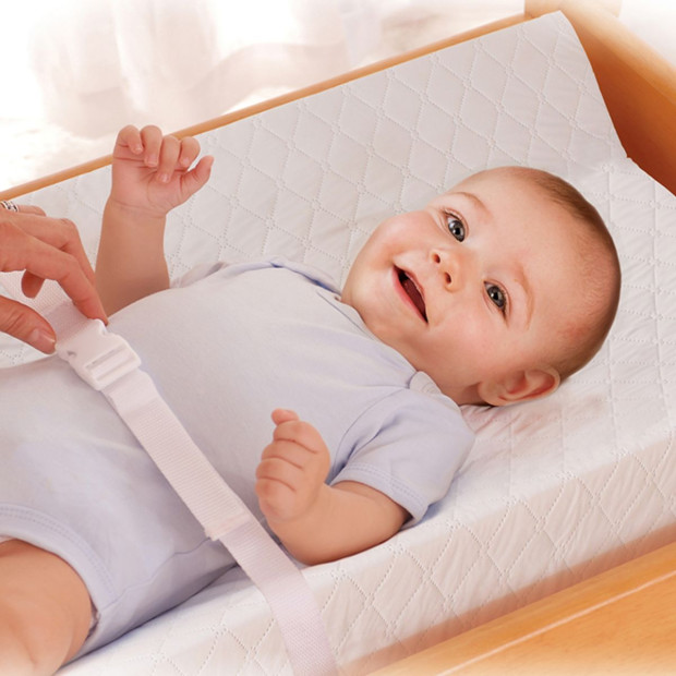 Summer Contoured Changing Pad with Liner - White.