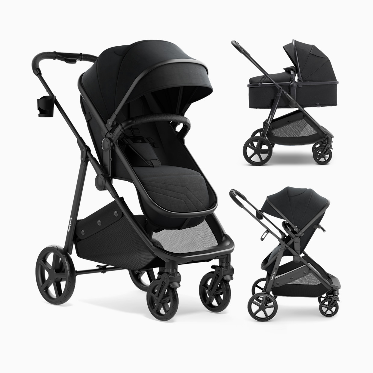 Mompush Wiz Stroller - Black.