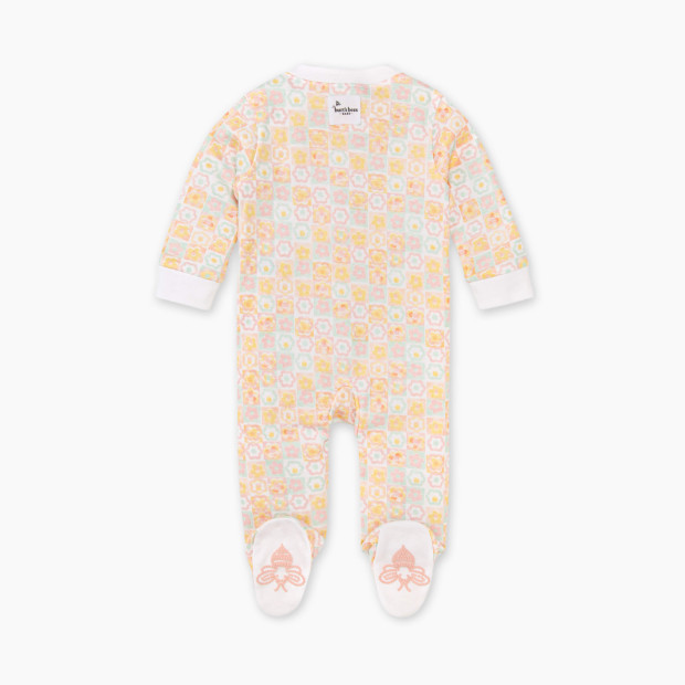 Burt's Bees Baby Organic Sleep & Play Footie Pajamas - Flower Power, 0-3 Months.