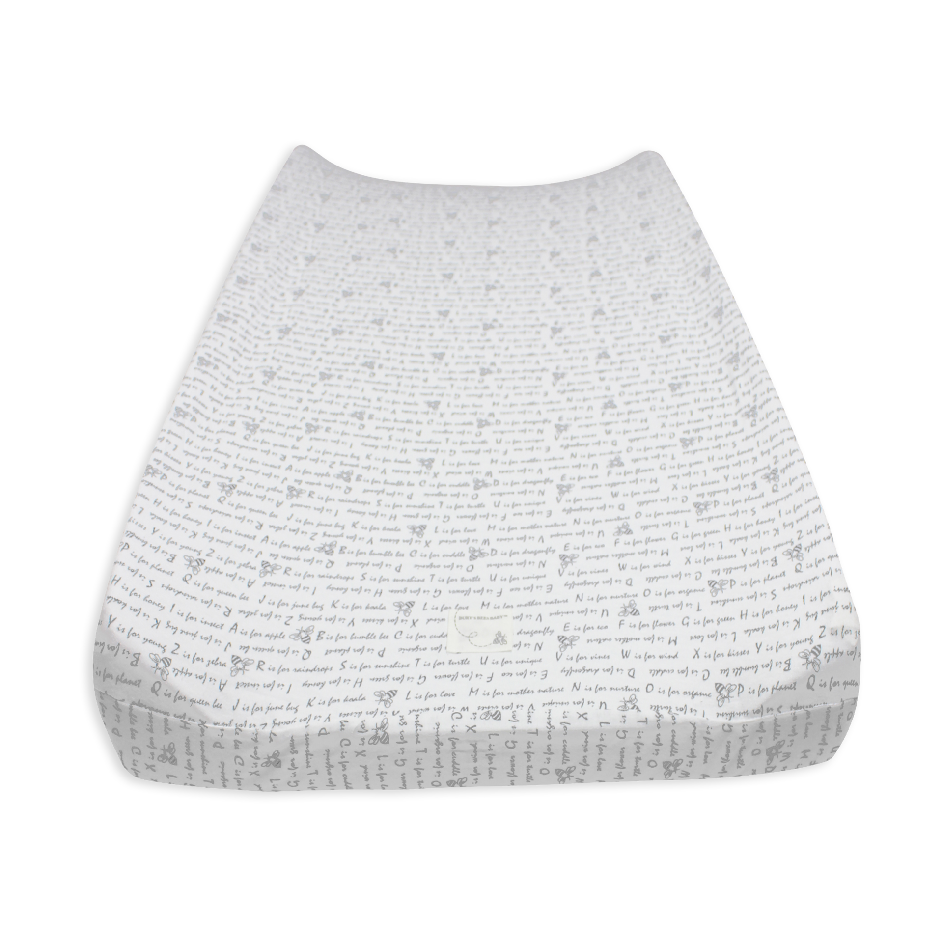 Burt's Bees Baby Organic Cotton Jersey Changing Pad Cover Alphabet