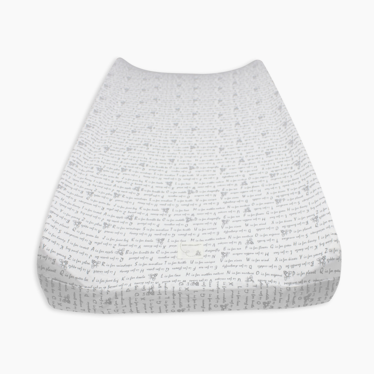Burt's Bees Baby Organic Cotton Jersey Changing Pad Cover - Alphabet Bee.