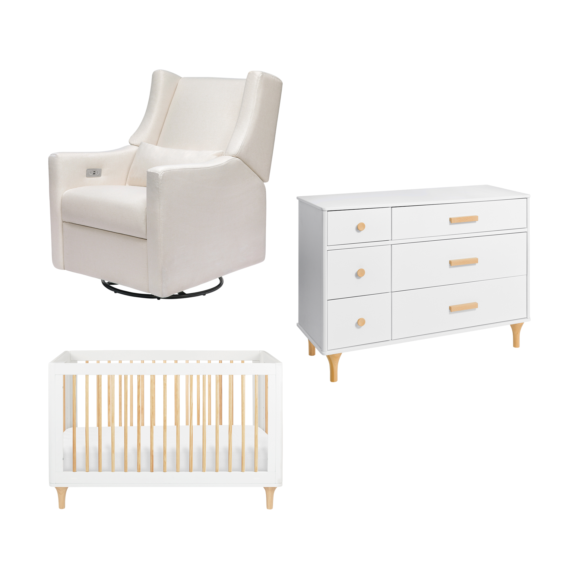babyletto Neutral Modern Nursery Bundle.