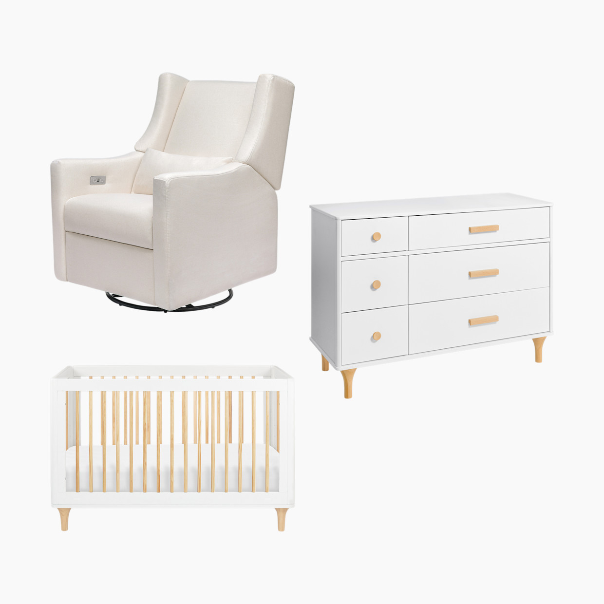 babyletto Neutral Modern Nursery Bundle.