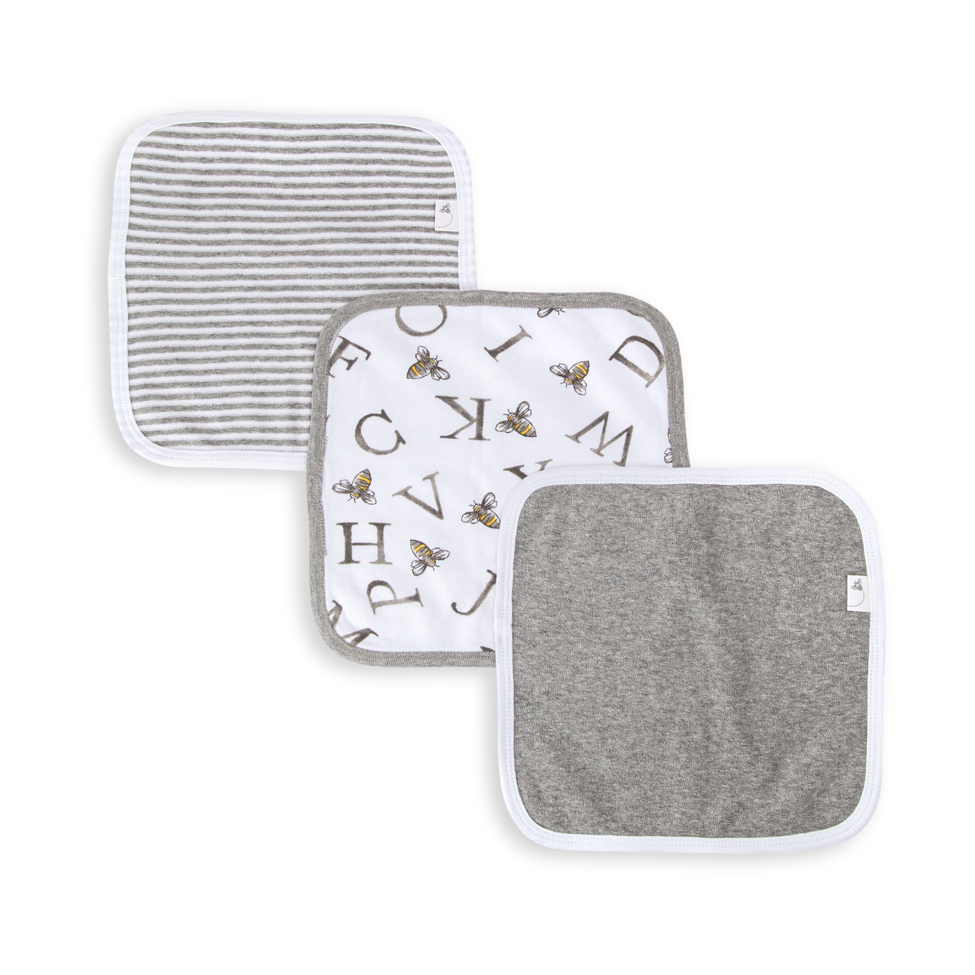 Burt's Bees Baby Organic SinglePly Hooded Towel with Washcloth A Bee