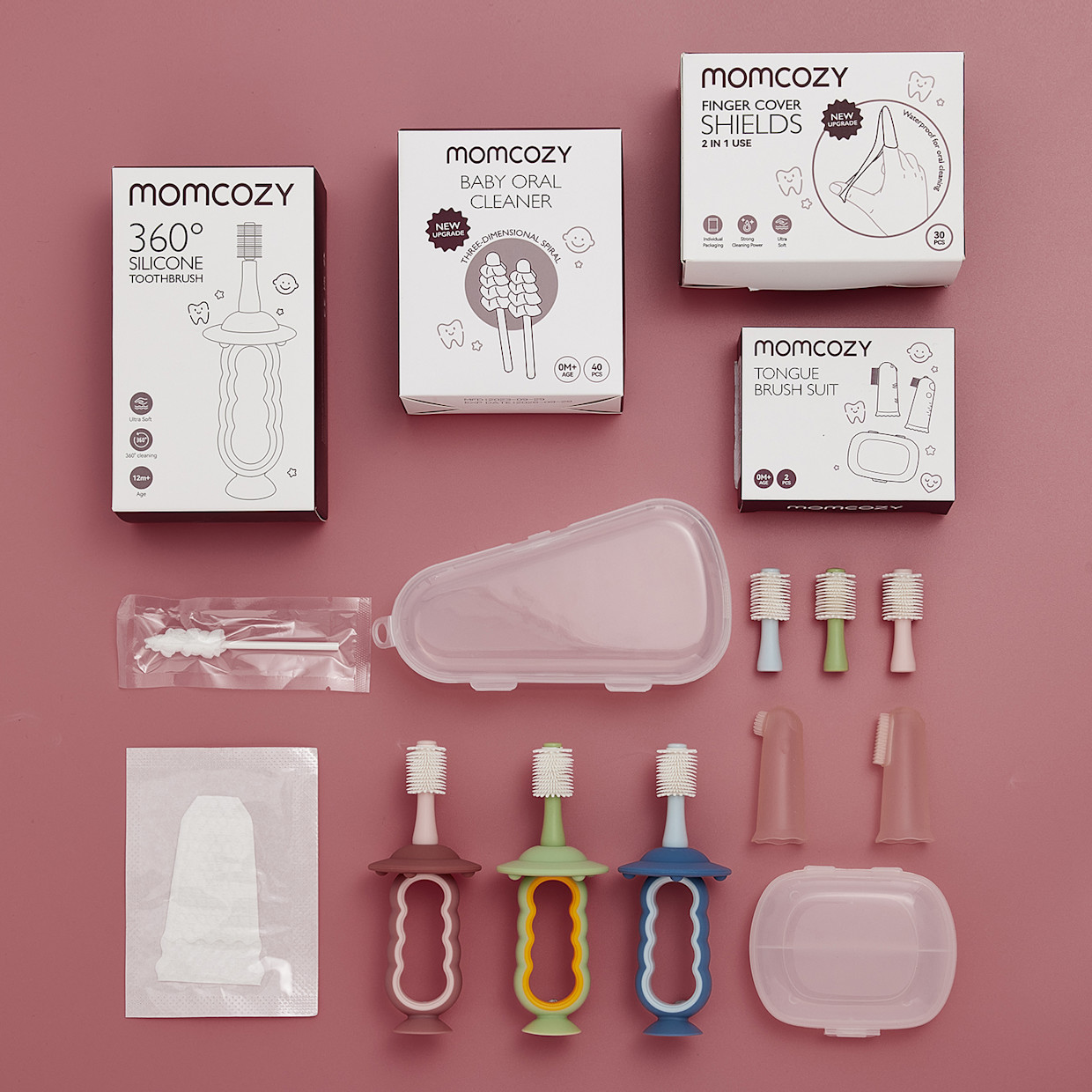 Momcozy Baby Tongue Cleaner Gauze.