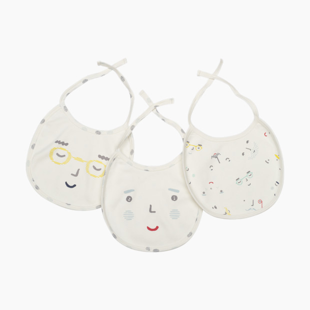 Pehr Bib Set (3 Pack) - Peek A Boo Blue & Stripe Dots.