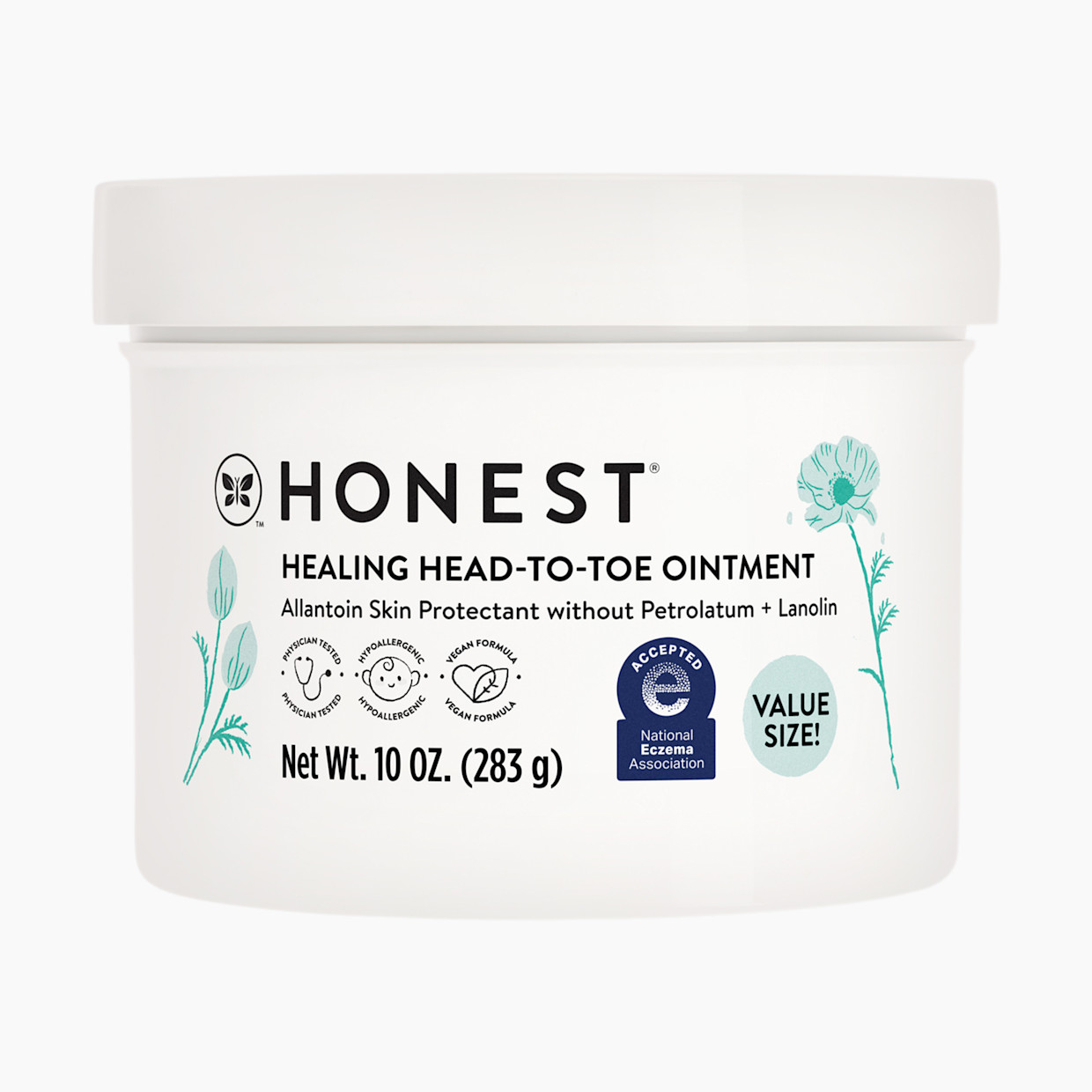 The Honest Company Healing Head-to-Toe Ointment - Fragrance-Free, 10 Oz.