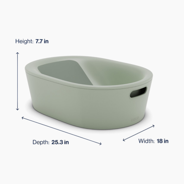Lalo Bathtime Full Kit - Tub & Accessories - Sage.