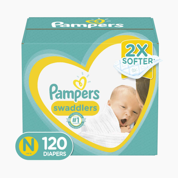 Pampers Swaddlers Diapers - Newborn Size (120 Count).
