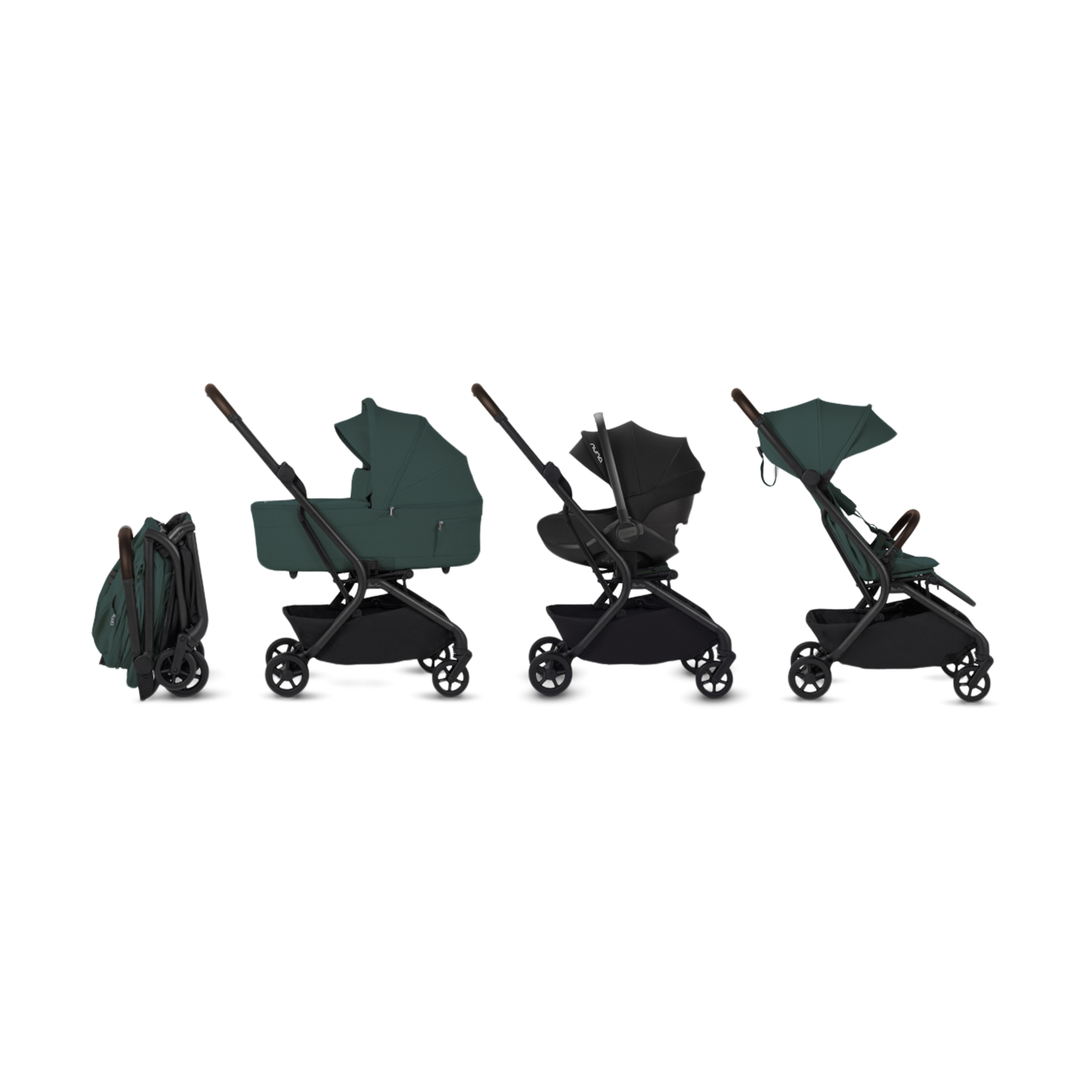 Silver Cross Nia Compact Bassinet - Conifer.