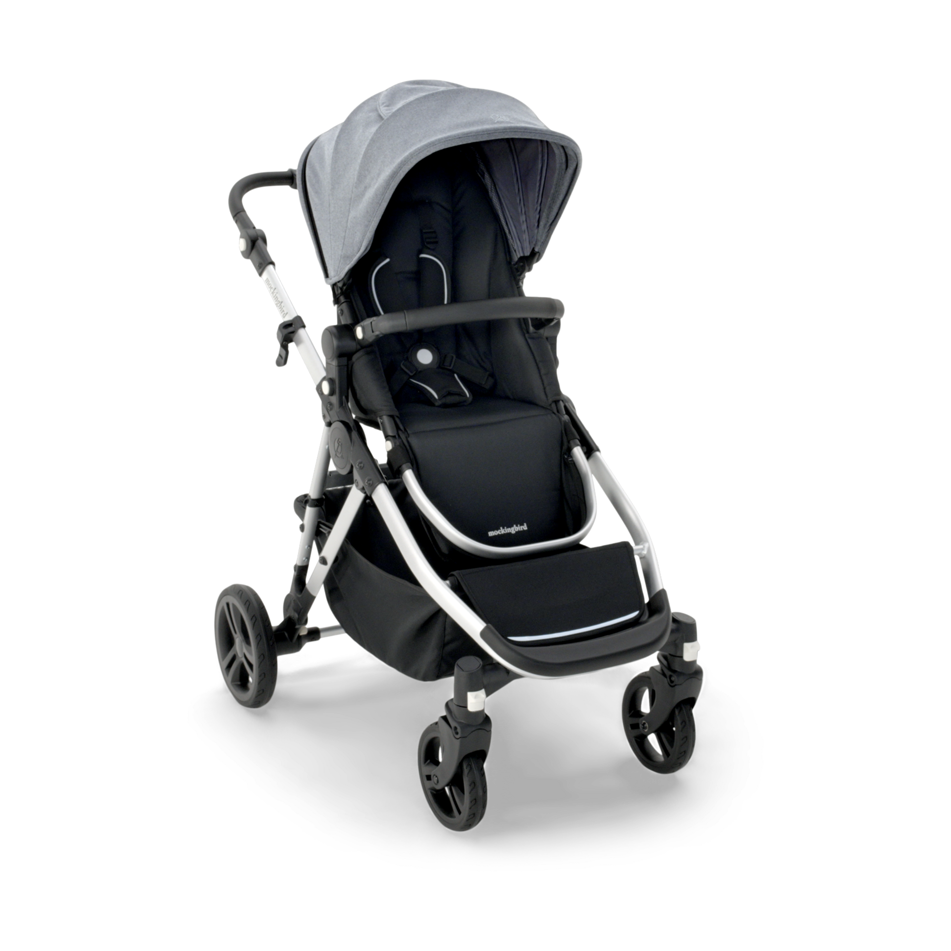 Thumbnail of Heather Grey Canopy With Black Leather