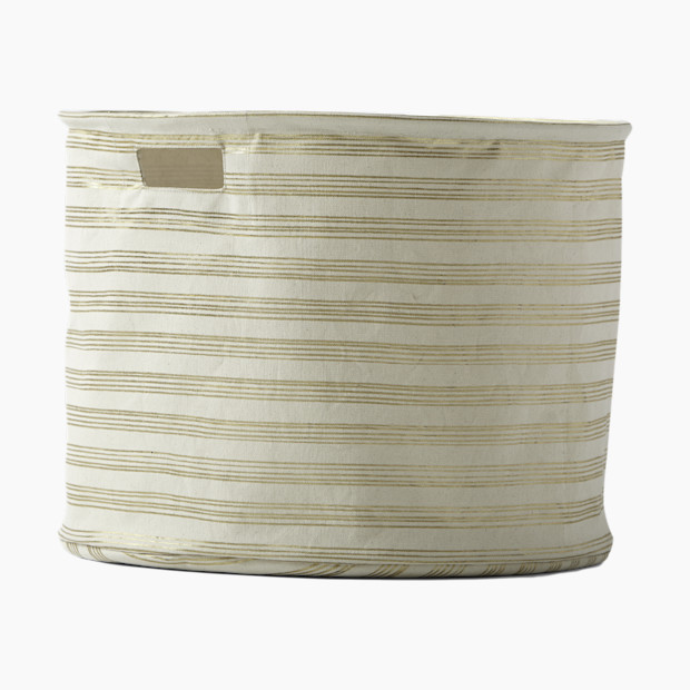 Pehr Playtime Storage Drum - Gold Stripe.