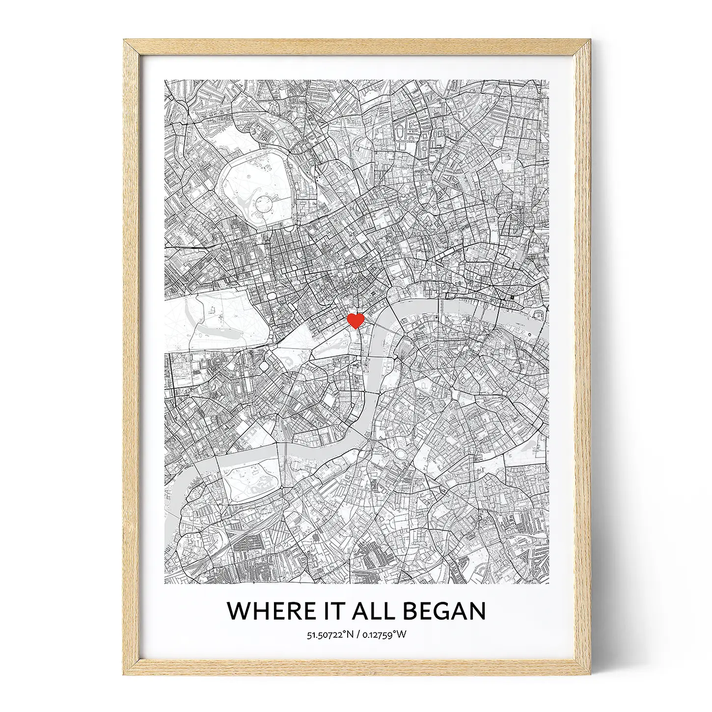 Positive Prints Where It All Began Map.