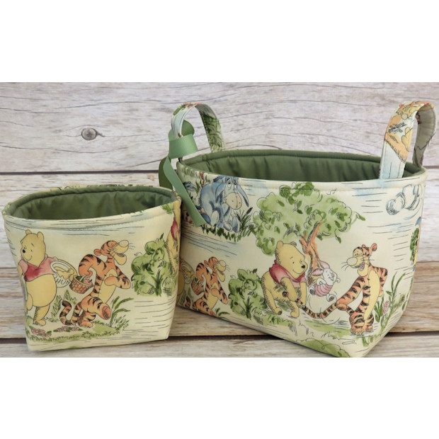 Winnie the Pooh Diaper Caddy Basket Bin.