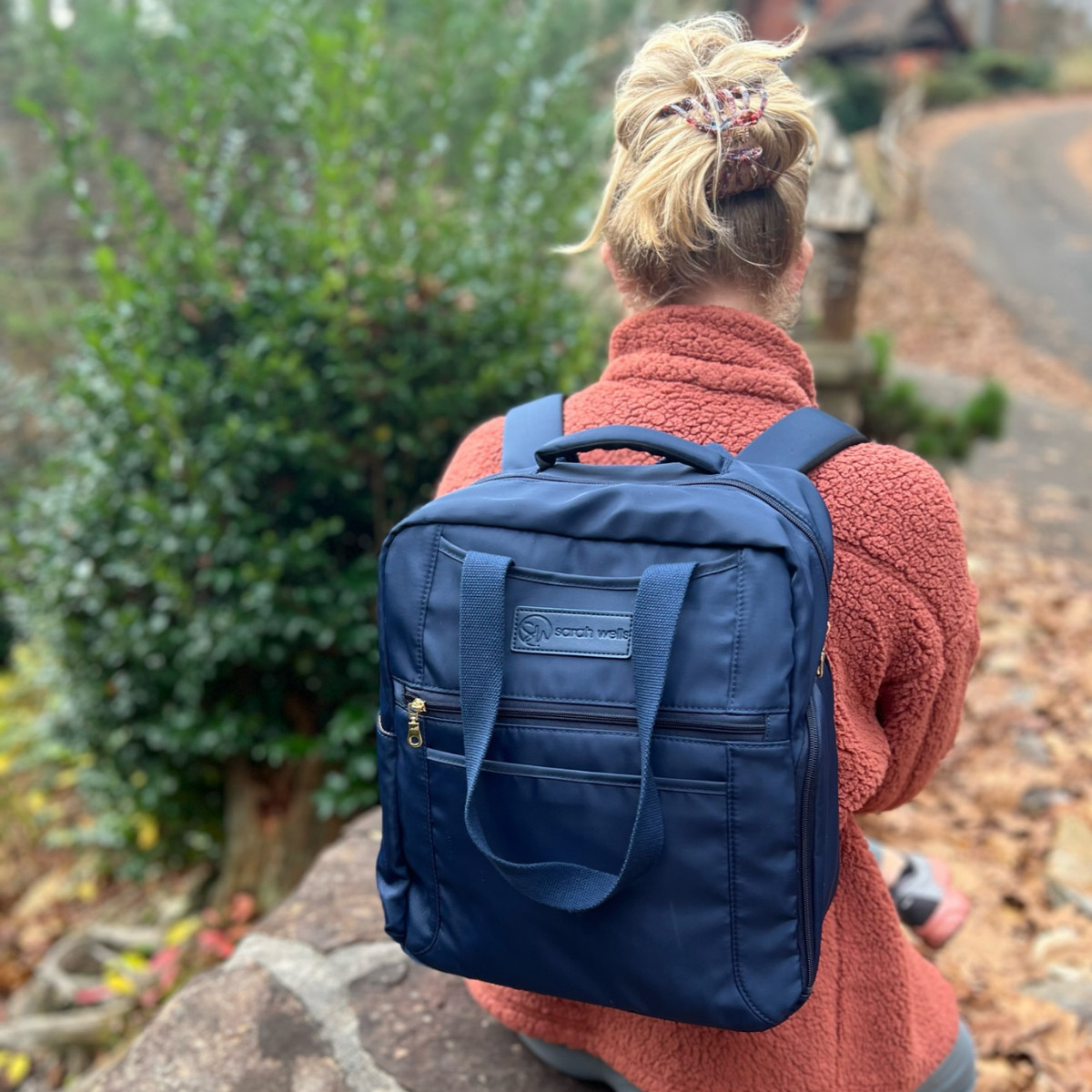 Sarah Wells Kelly Breast Pump Backpack - Indigo.