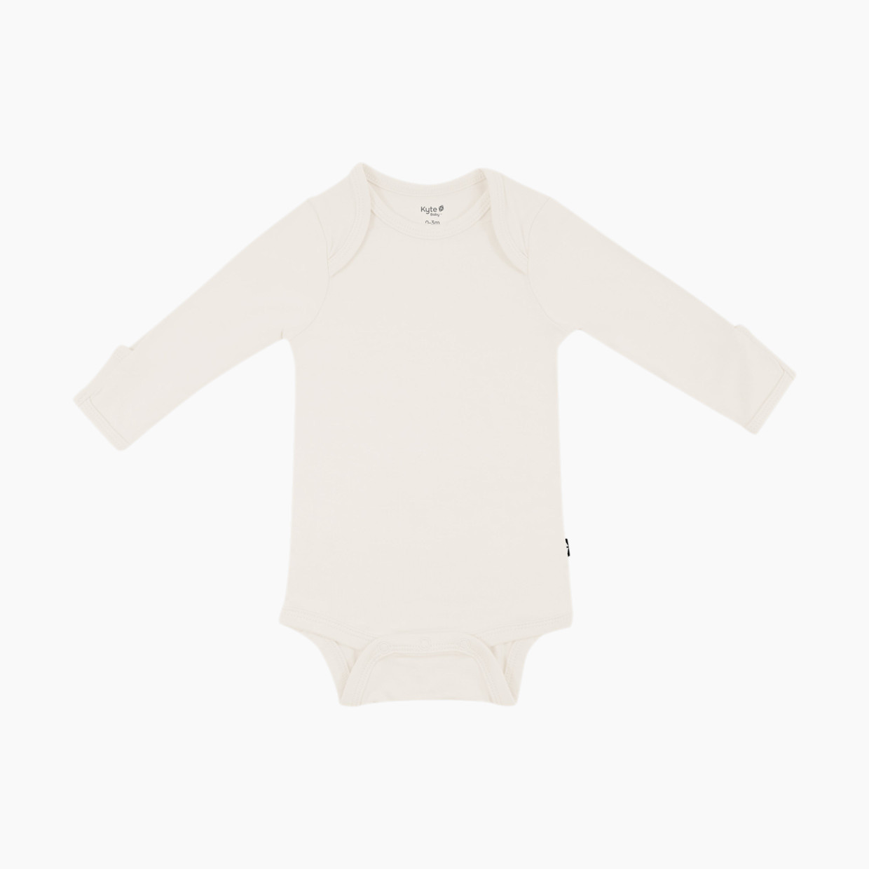 Kyte Baby Long Sleeve Bodysuit - Oat, 3-6 M.